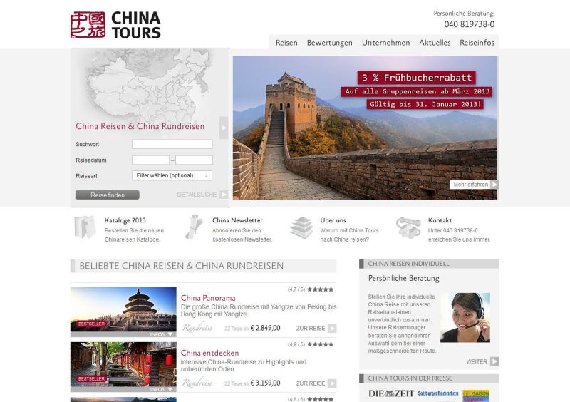 Chinatours.de Startseite