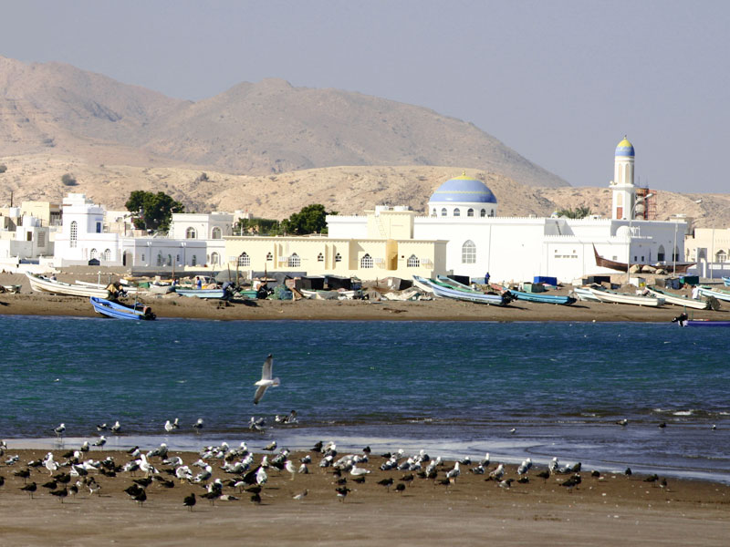 Typisches Fischerdorf im Oman