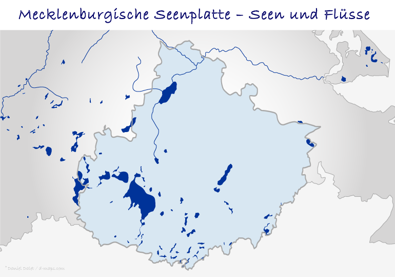 Die Seen und Flüsse in der Mecklenburgischen Seenplatte