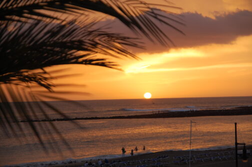 Sonnenuntergang am Strand