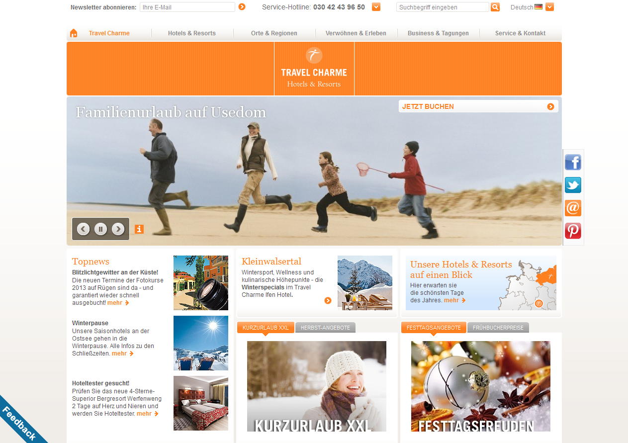 Travel Charme: Vielfalt an Ostseehotels