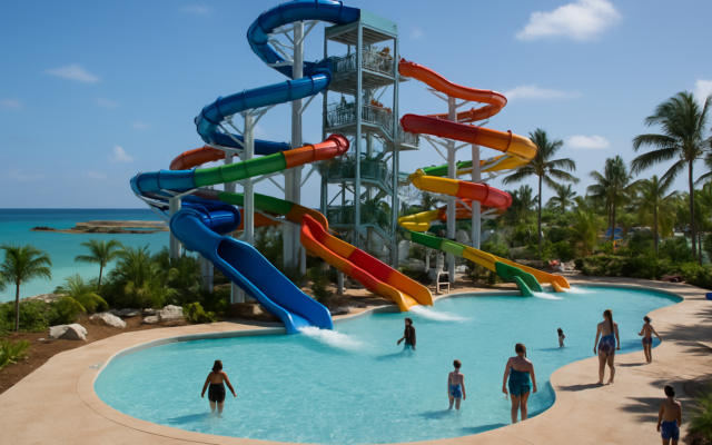 Great Tides Waterpark eröffnet: Karibiks größter Privatinsel-Wasserpark öffnet auf Great Stirrup Cay