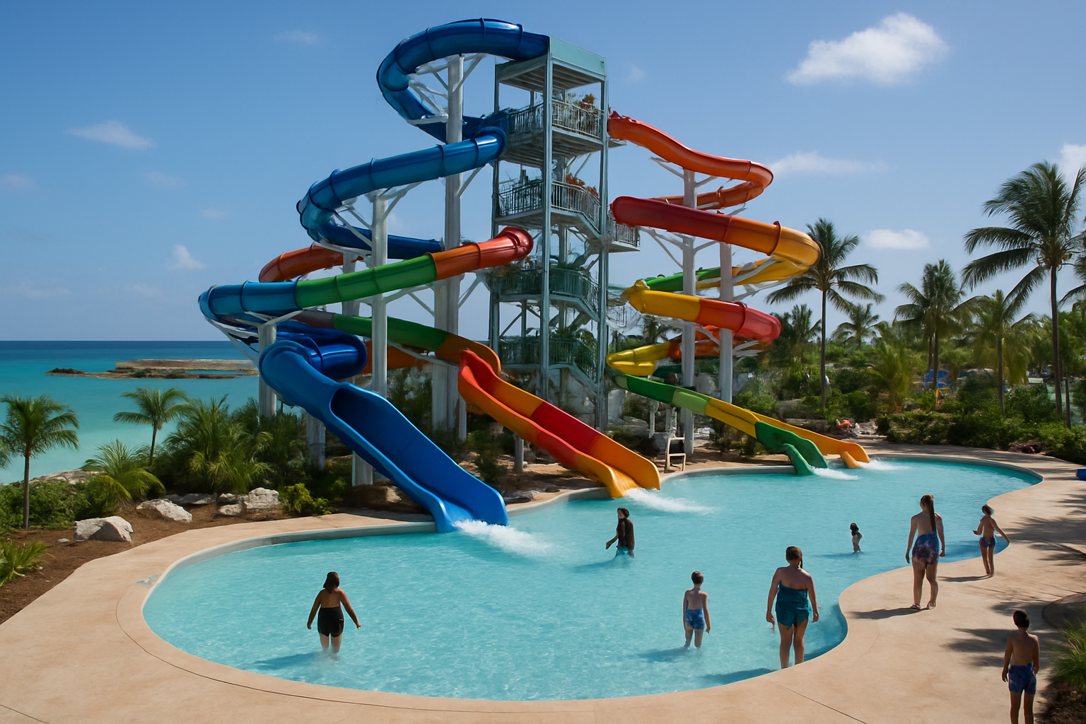 Great Tides Waterpark eröffnet: Karibiks größter Privatinsel-Wasserpark öffnet auf Great Stirrup Cay